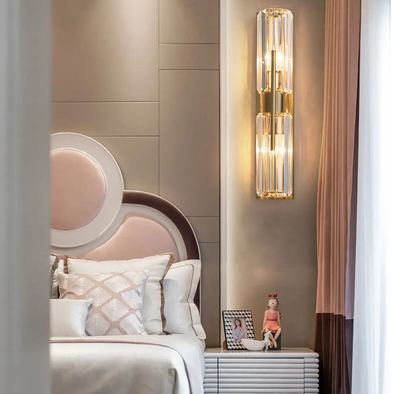 Elegante Kristall Wandleuchte Innen – Modernes Design für Luxuriöse Akzente, LED Beleuchtung, 43x10 cm 8
