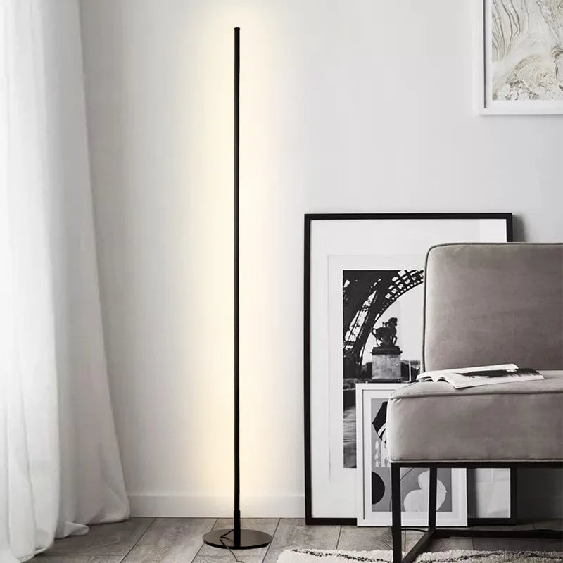 Elegante LED-Stehlampe FLORENCE für Wohnzimmer – Minimalistisches Design, Blendfreies Licht, 140 cm Hoch, Energieeffizient 7