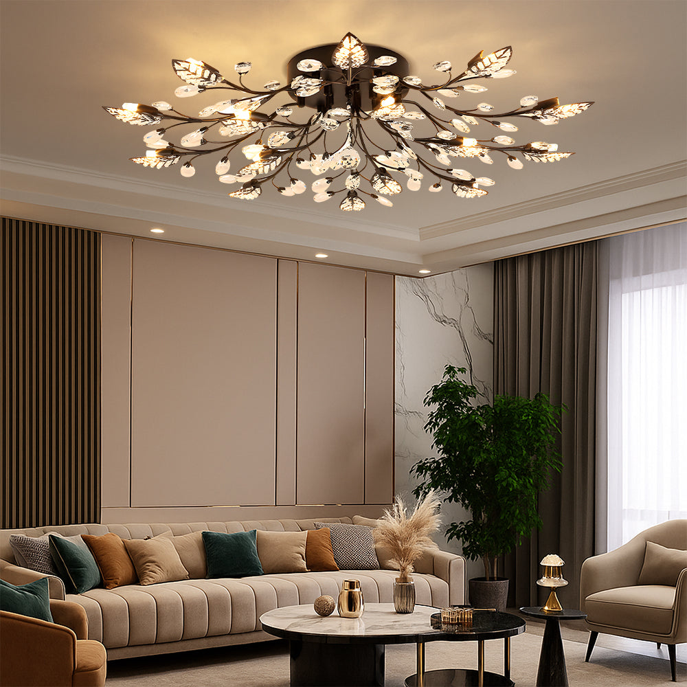 Elegante Luxus-Deckenleuchte aus Kristall 4