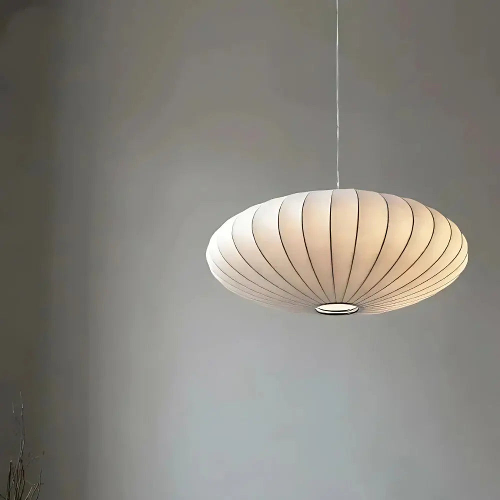 Elegante Pendelleuchte mit Seidenfinish für Esszimmer und Wohnzimmer – Minimalistische Hängeleuchte im Japandi-Stil 7