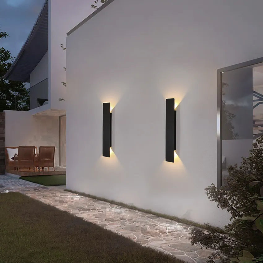 Elegante wasserdichte Außenwandlampe – Langlebige Aluminium-Wandleuchten für Garten, Terrasse und Eingangsdekoration 2