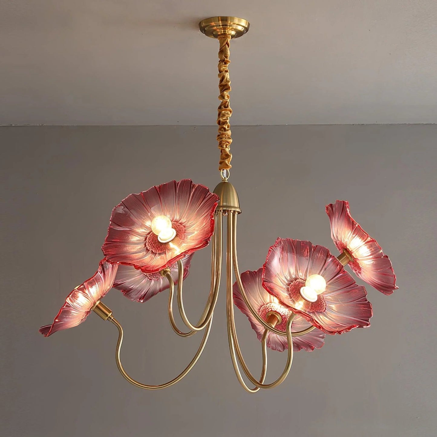 Eleganter Lotusblatt-Kronleuchter 6