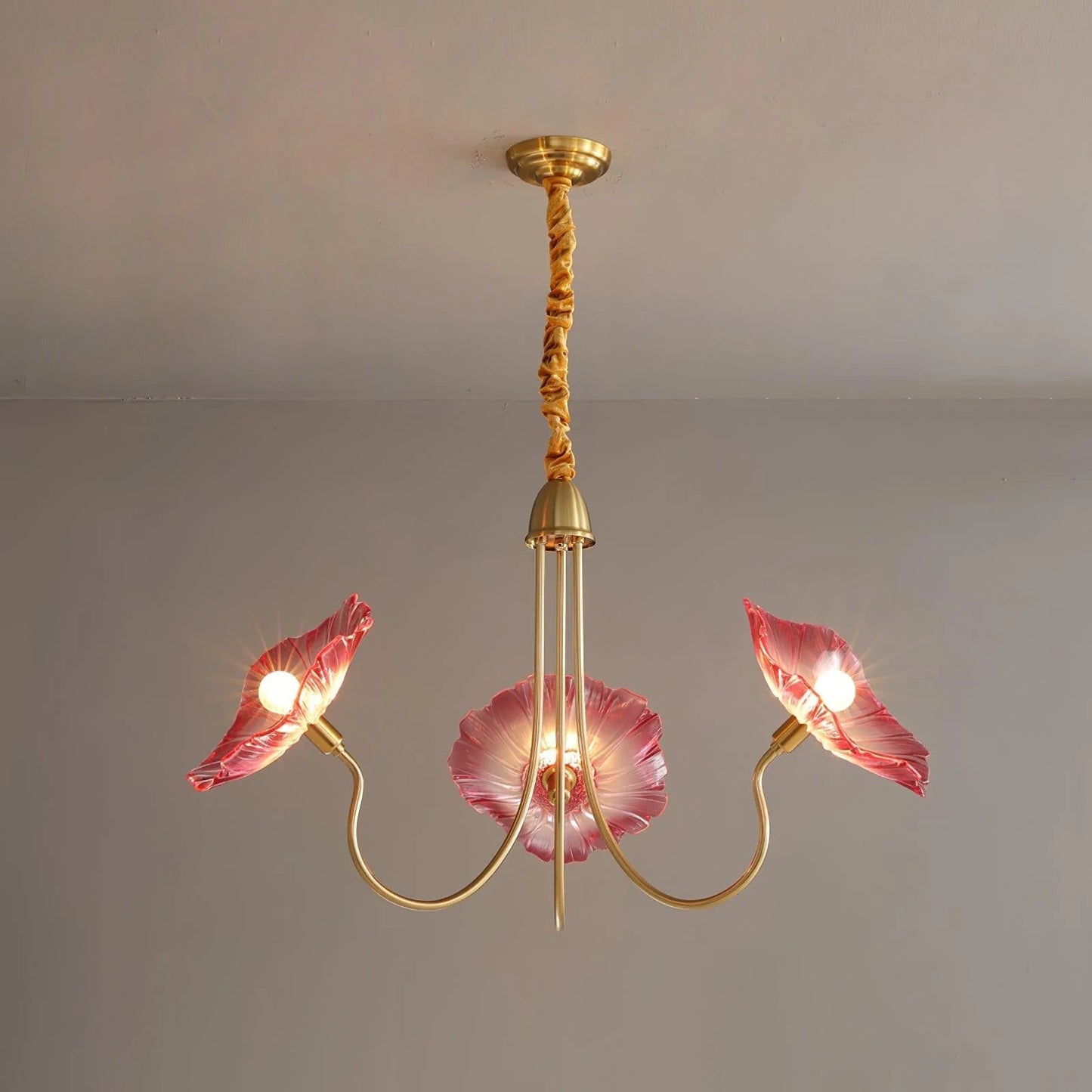Eleganter Lotusblatt-Kronleuchter 7