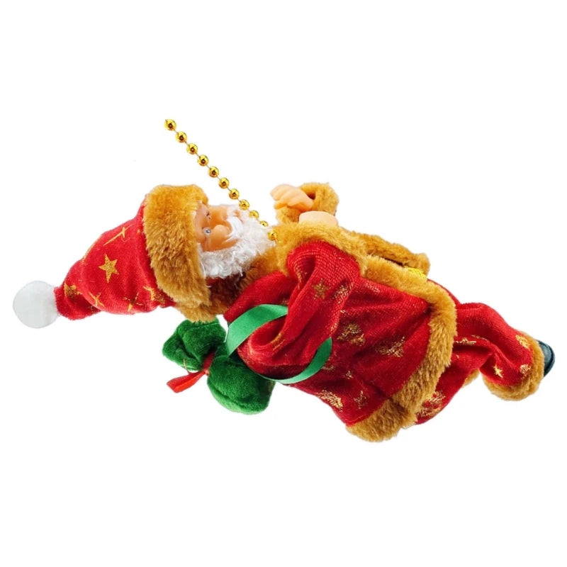 Elektrisches Weihnachtsmann Spielzeug Kletterleiter Interaktiv Kunststoff 30 cm 3