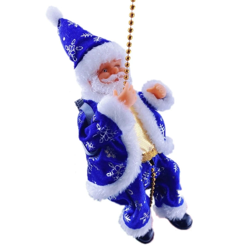 Elektrisches Weihnachtsmann Spielzeug Kletterleiter Interaktiv Kunststoff 30 cm 6
