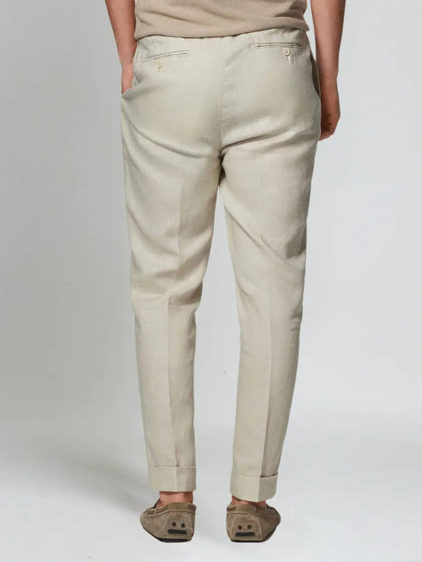 Ethan | Elegante Bequeme Leinenhose Herren 1