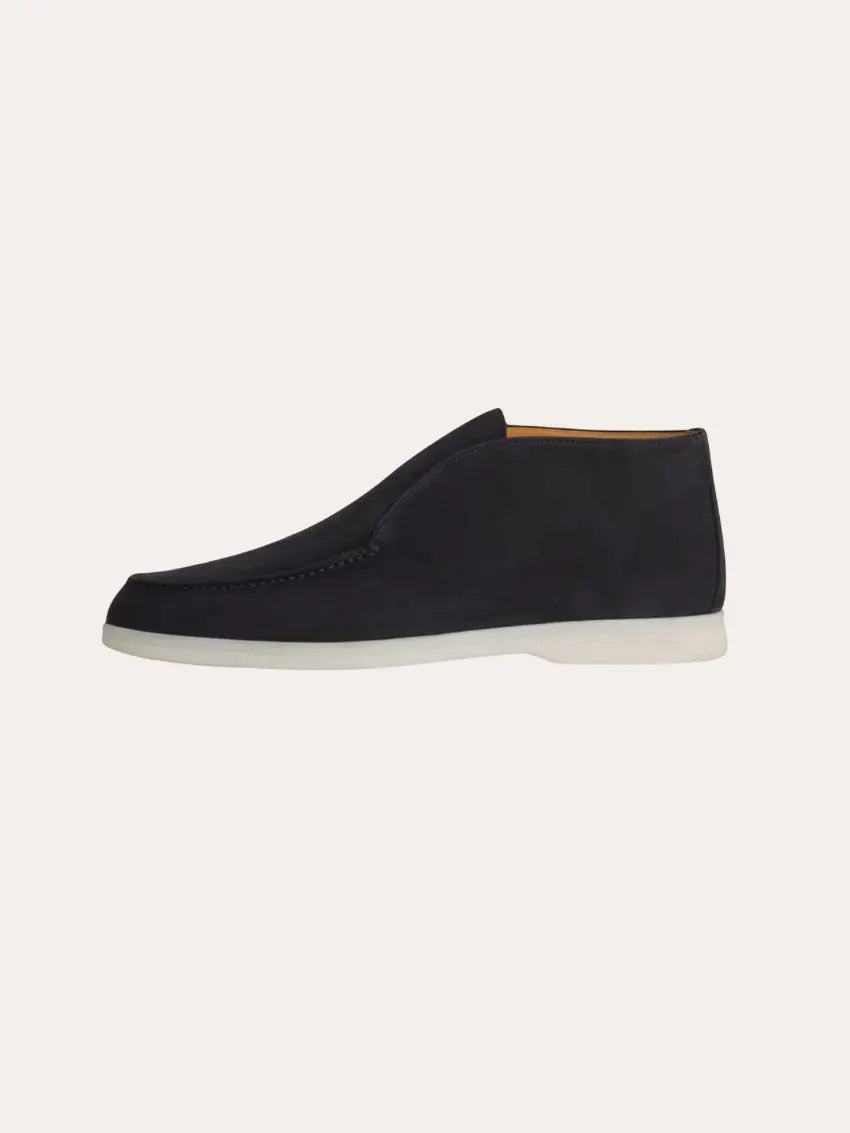 Ethan | Elegante Navy Blau Suède City Loafers 3