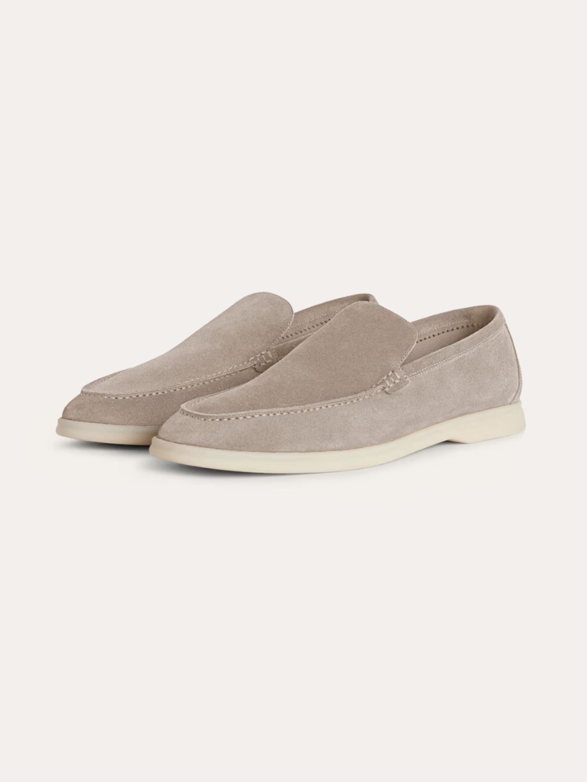 Ethan | Stilvolle Atmungsaktive Suede Loafers in Beige 0
