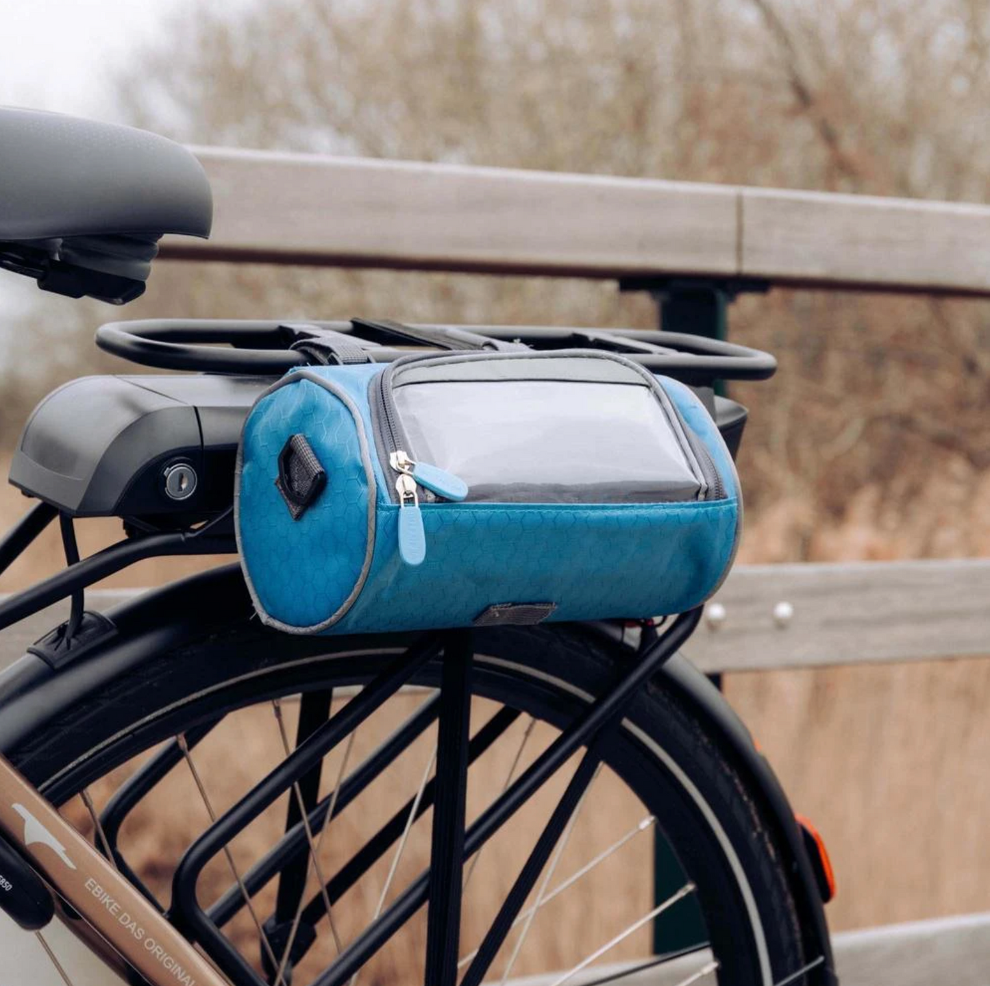 Fahrradtasche Gepäckträger Wasserfest Multifunktional Nylon mit Touchscreen 3