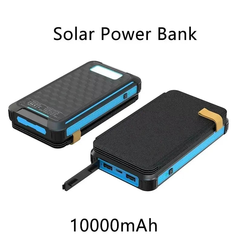 Faltbare Solar Powerbank 10000 mAh Wasserdicht für Outdoor Aktivitäten 0
