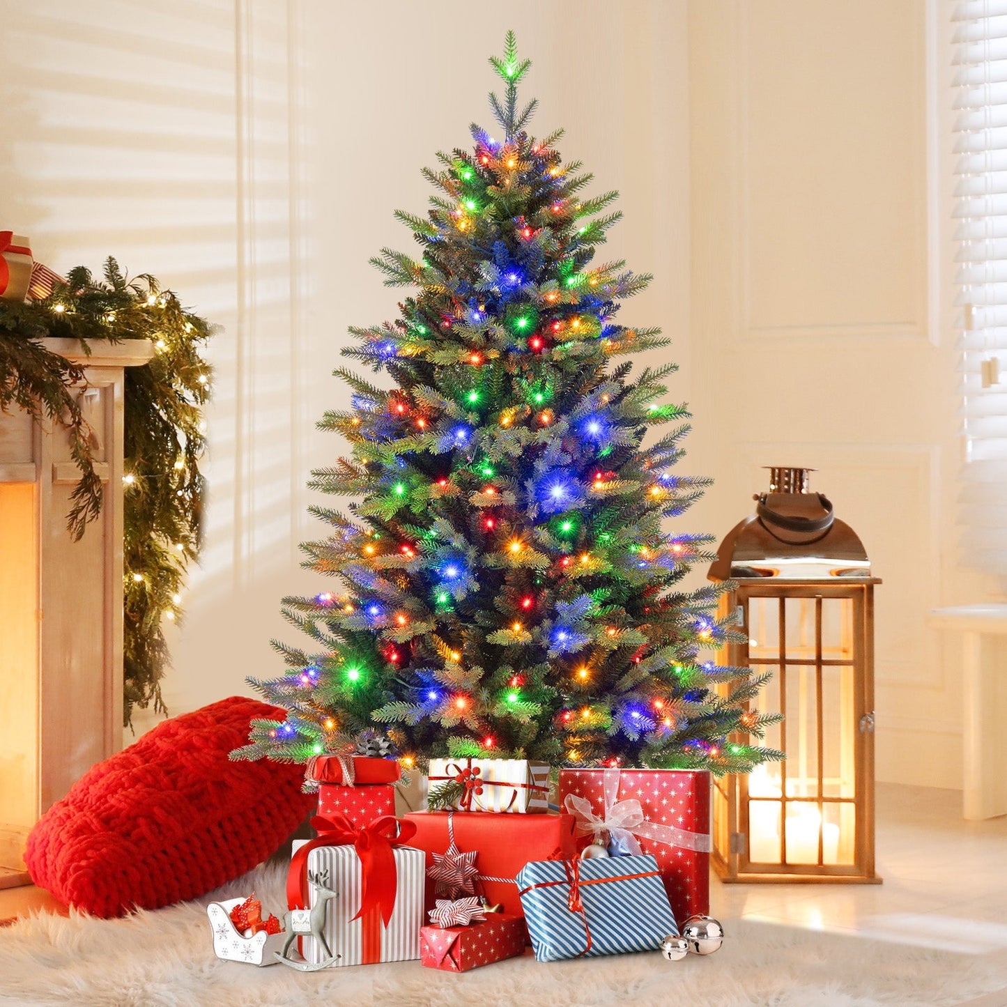 FestiveFir – Aufklappbarer Weihnachtsbaum mit realistischen Zweigen und LED 2