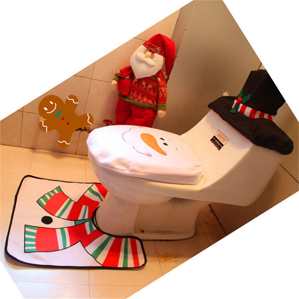Festlicher Weihnachtsmann | Weihnachtsmann-Badezimmermatte 4