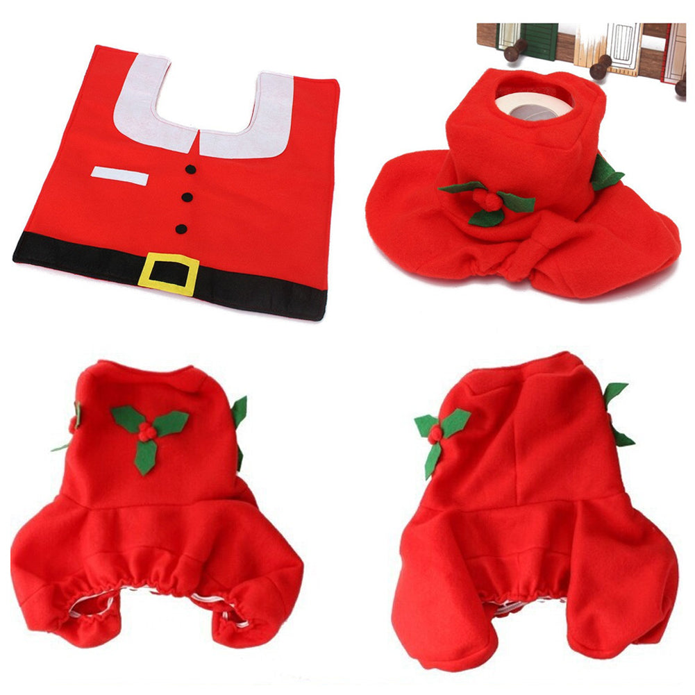 Festlicher Weihnachtsmann | Weihnachtsmann-Badezimmermatte 5