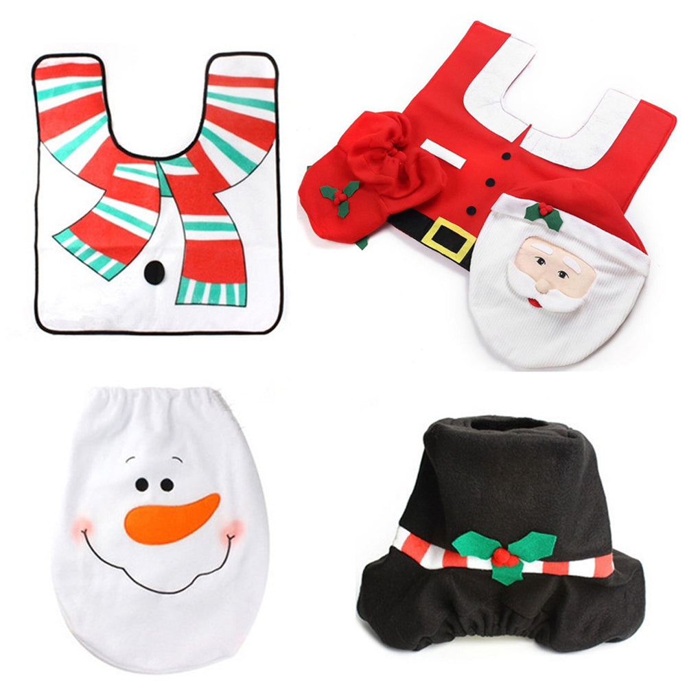 Festlicher Weihnachtsmann | Weihnachtsmann-Badezimmermatte 6