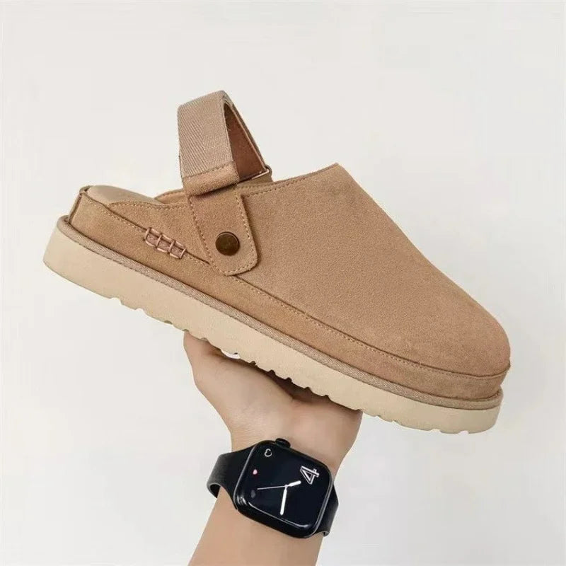 Flauschige Plattform Hausschuhe Damen in Größe 43 – Bequeme und elegante Winter-Slipper für Zuhause 0