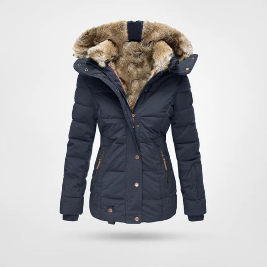 Freya | Elegante Damen Winter Pufferjacke im Parka Design 2