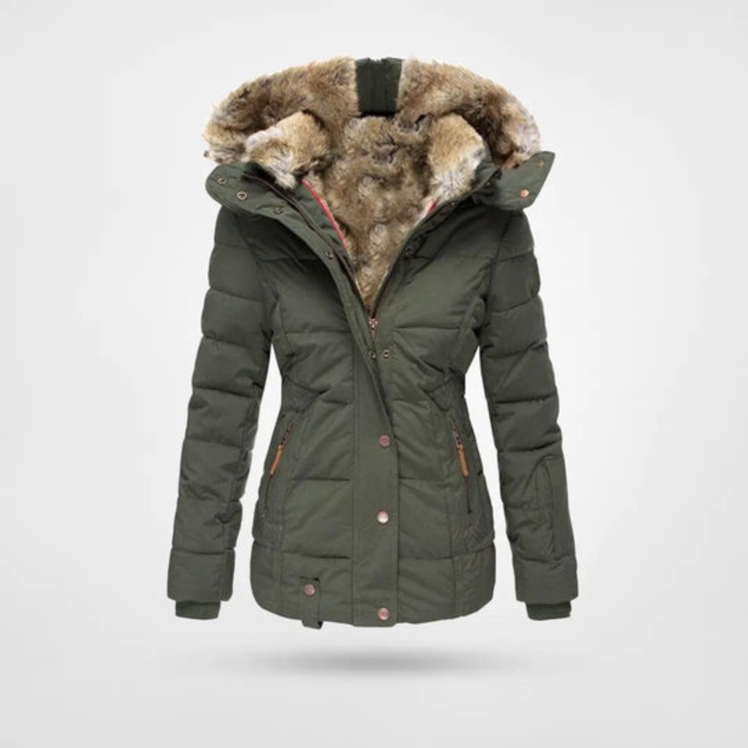 Freya | Elegante Damen Winter Pufferjacke im Parka Design 4