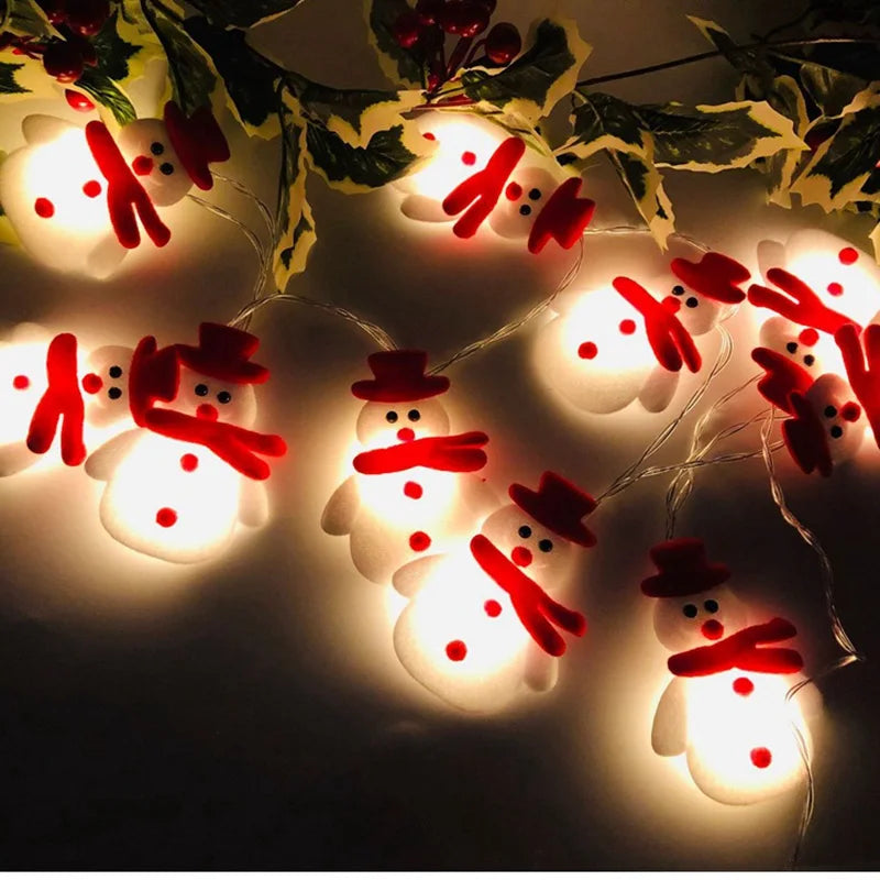 FrostyGlow – Schneemann-Weihnachtsbaumlichter und hängende Ornamente 2