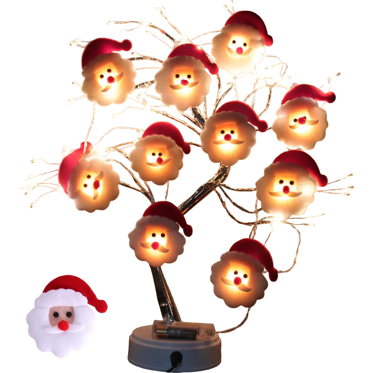 FrostyGlow – Schneemann-Weihnachtsbaumlichter und hängende Ornamente 6