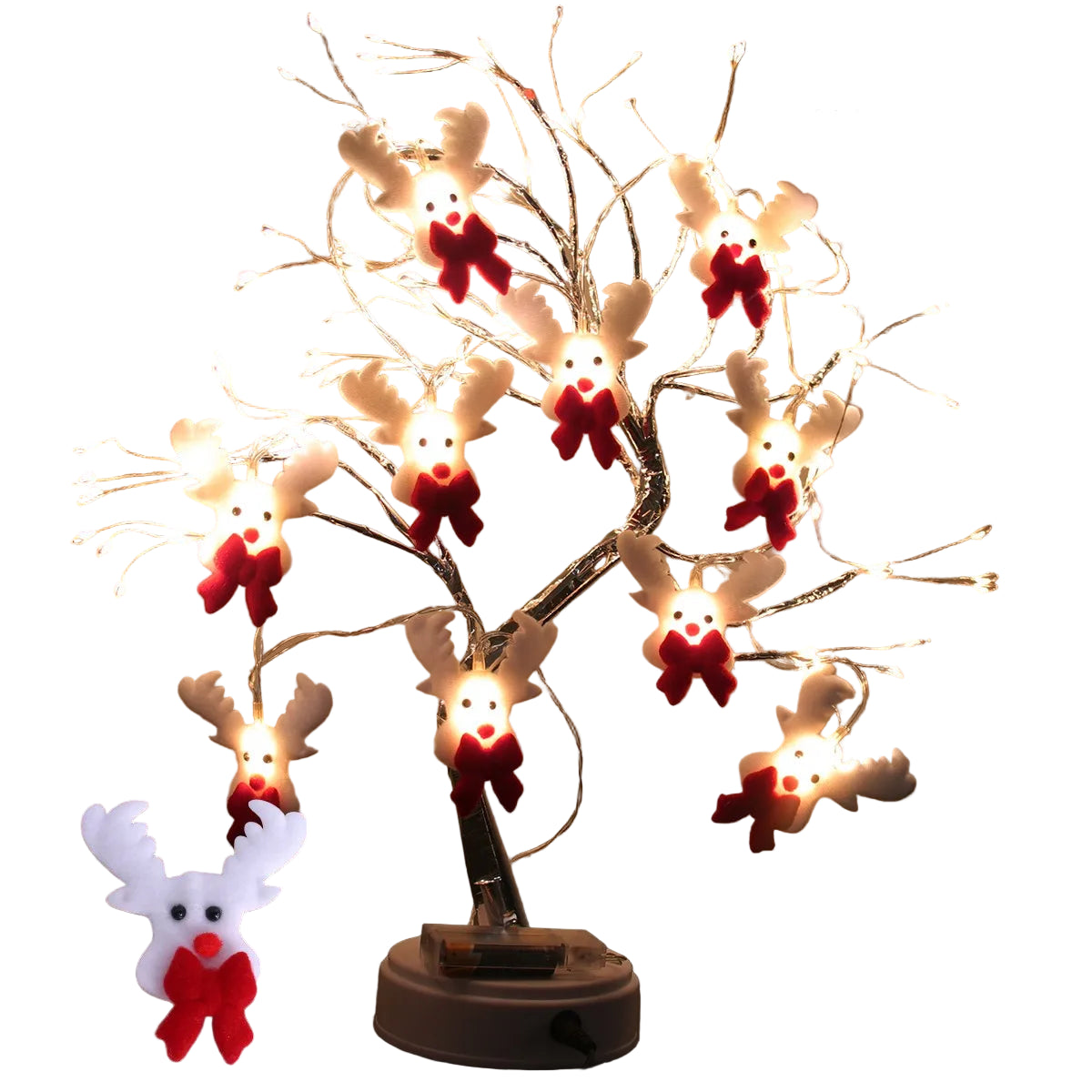 FrostyGlow – Schneemann-Weihnachtsbaumlichter und hängende Ornamente 7