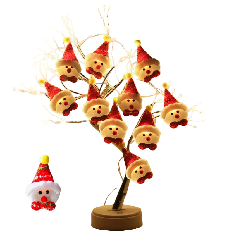 FrostyGlow – Schneemann-Weihnachtsbaumlichter und hängende Ornamente 8