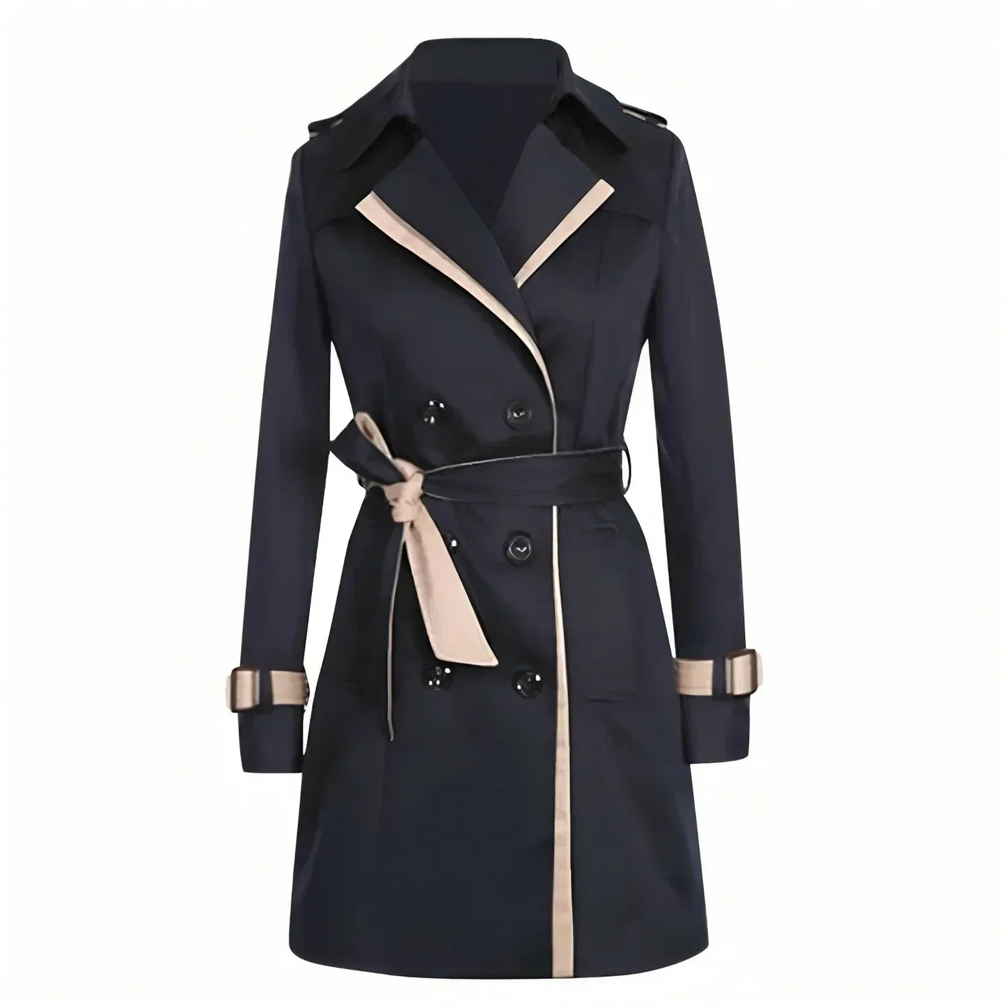 Gabriella | Eleganter Damen Zweireiher Trenchcoat für den Herbst 1