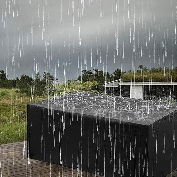 Gartenmöbel Abdeckung Wasserresistent Polyester UV-Schutz Schutzhülle für Allwetterschutz 1