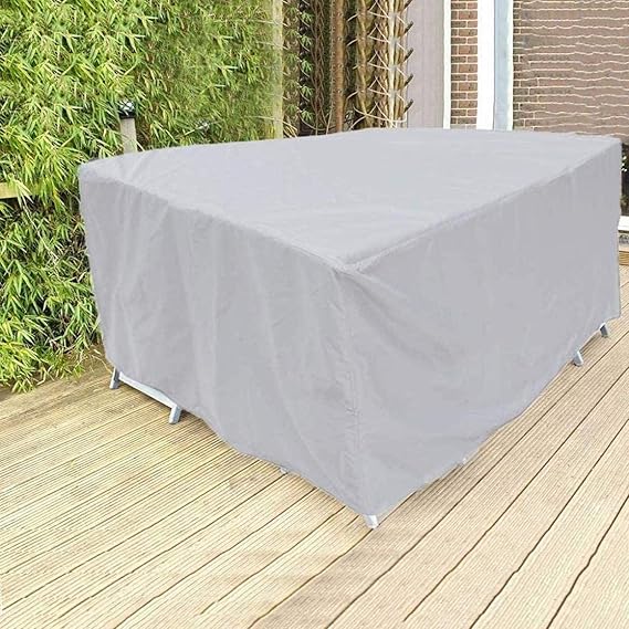 Gartenmöbel Abdeckung Wasserresistent Polyester UV-Schutz Schutzhülle für Allwetterschutz 3