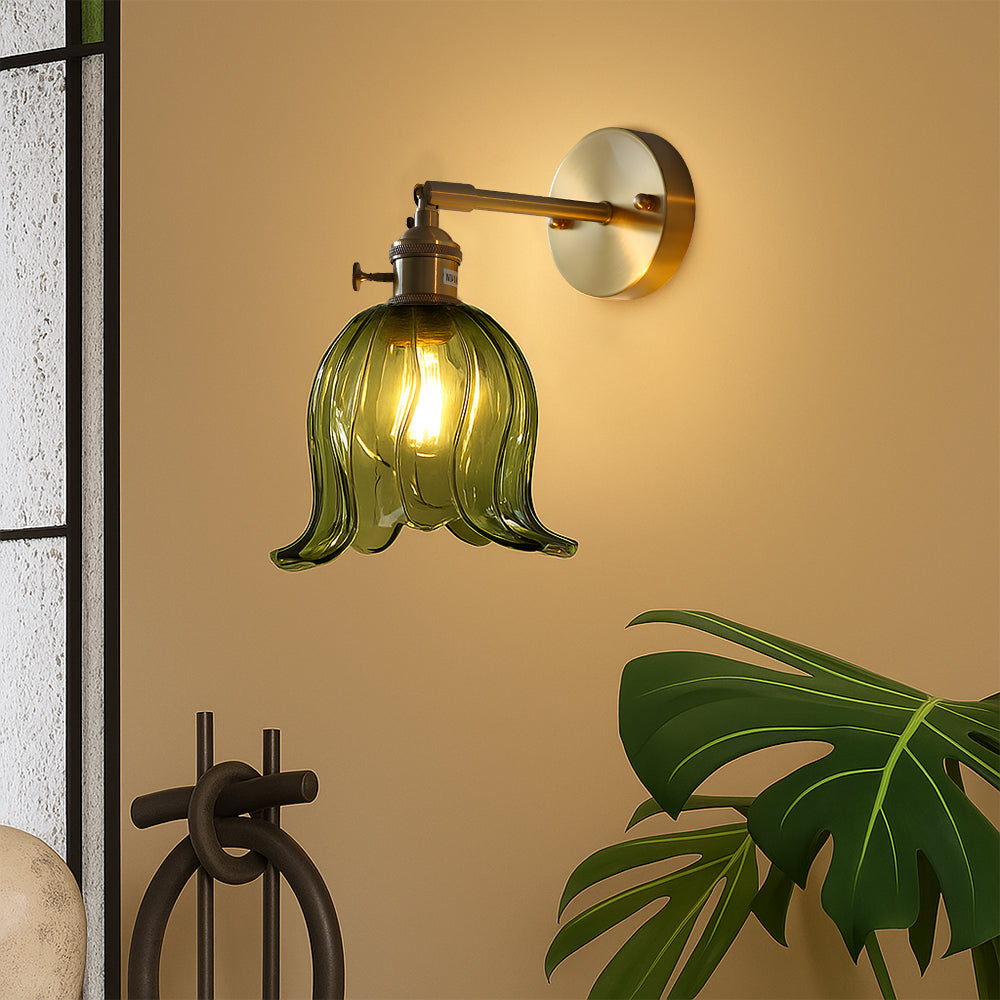 Glassora | Moderne minimalistische Blumen-Wandlampe 1