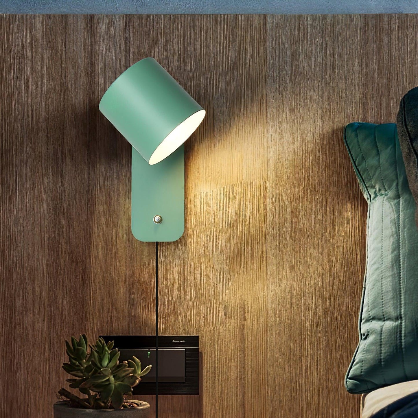 Glenera | Minimalistische Wandleuchte mit Zylindereinsatz für moderne Schlichtheit 2