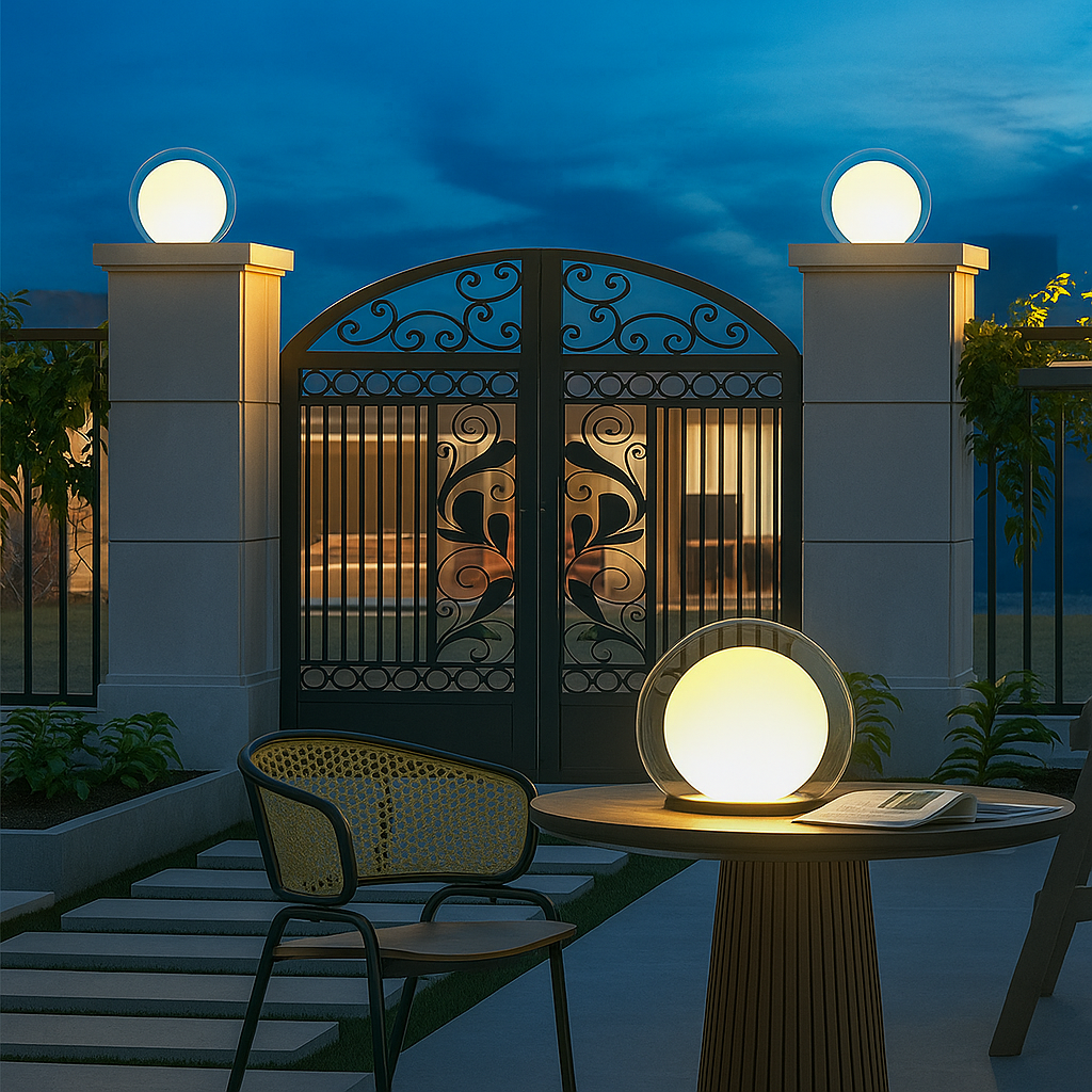 Glivra | Schillernde Sonnensäulen-Mondlampe für strahlende Eleganz 2