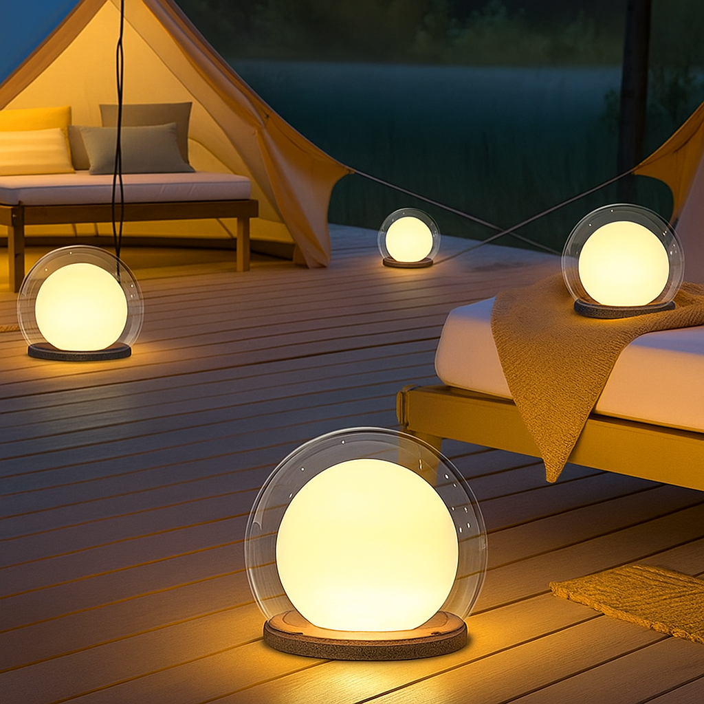 Glivra | Schillernde Sonnensäulen-Mondlampe für strahlende Eleganz 3