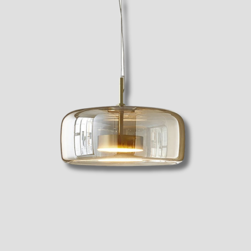 GoldenGlow – Retro-Gold-LED-Pendelleuchten aus Glas 1