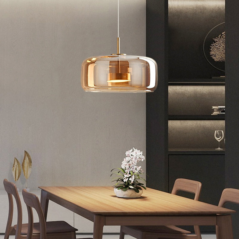 GoldenGlow – Retro-Gold-LED-Pendelleuchten aus Glas 11
