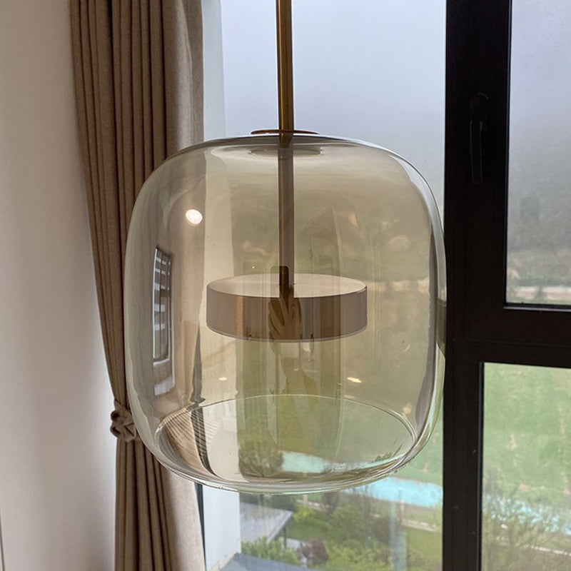 GoldenGlow – Retro-Gold-LED-Pendelleuchten aus Glas 4