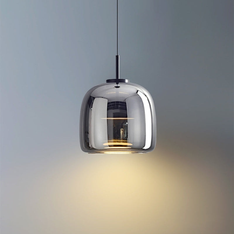 GoldenGlow – Retro-Gold-LED-Pendelleuchten aus Glas 8