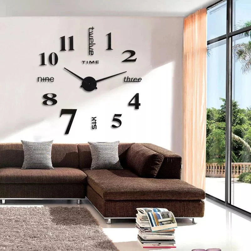 Große Wanduhr Modern mit 3D-Effekt – Eleganter Hingucker für zeitgemäßes Wohnen 2