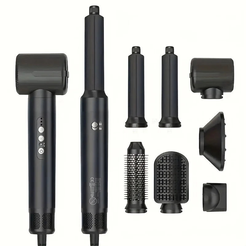 Haartrockner mit Auto Curler – 7-in-1 Föhn für Schnelles Trocknen und Locken, Bürstenloser Motor, Geräuscharm, Verstellbare Wärmegeschwindigkeit 1