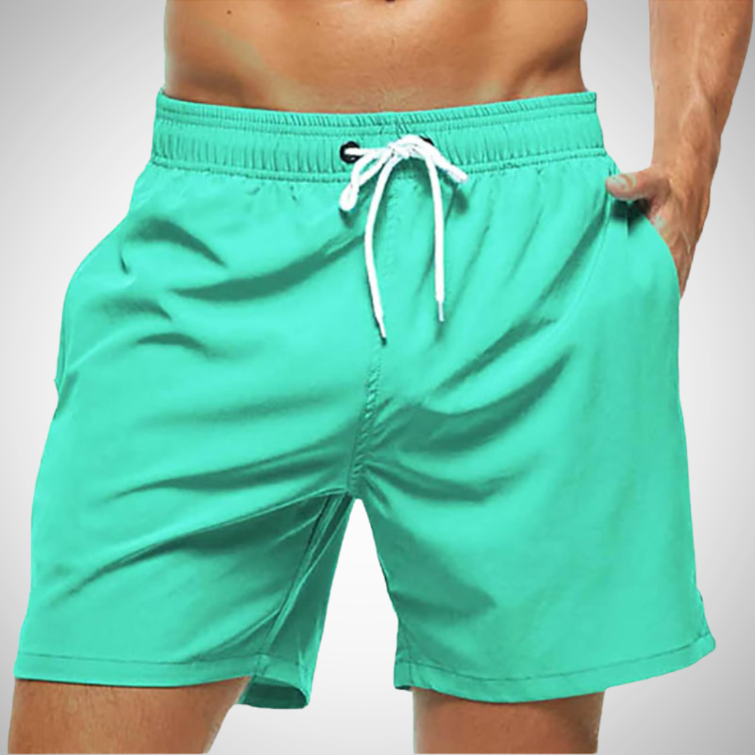 Herren Badeshorts Kordelzug Schnelltrocknend Komfortabel 1