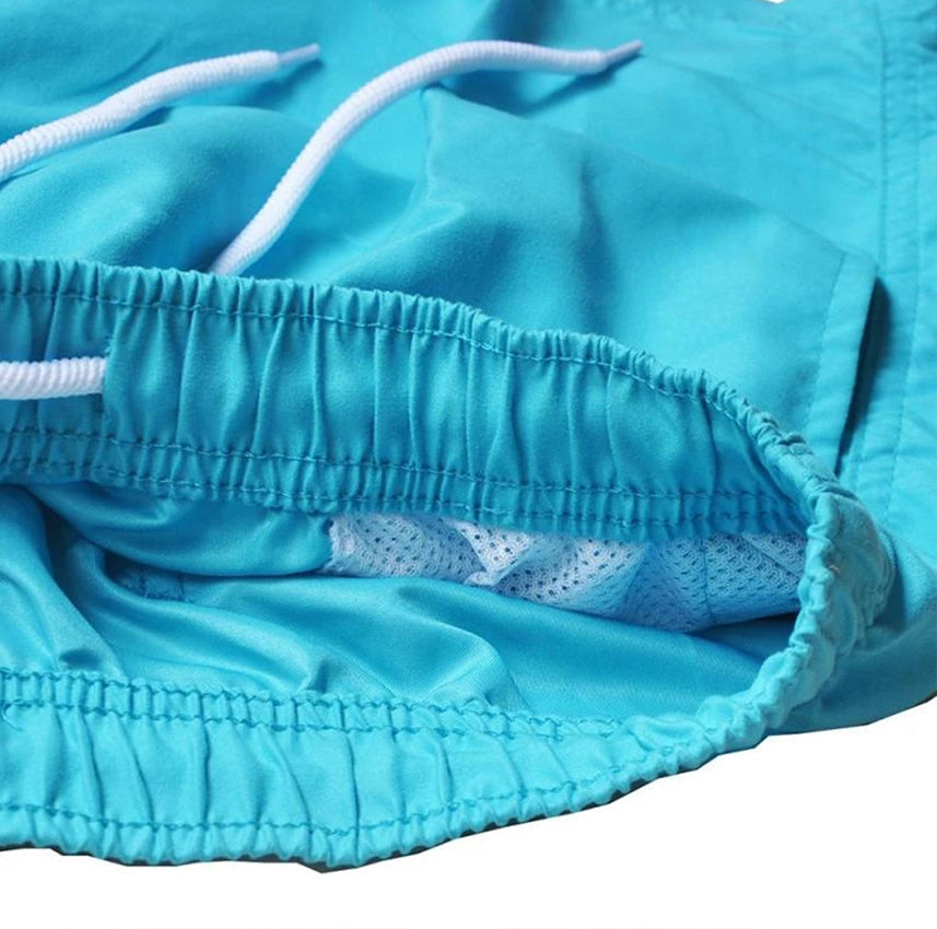 Herren Badeshorts Kordelzug Schnelltrocknend Komfortabel 6