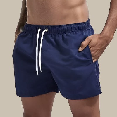 Herren Badeshorts Schnelltrocknend Kordelzug Polyester 10