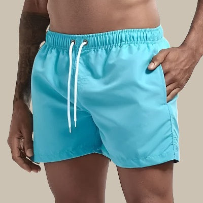 Herren Badeshorts Schnelltrocknend Kordelzug Polyester 3
