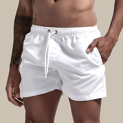 Herren Badeshorts Schnelltrocknend Kordelzug Polyester 7