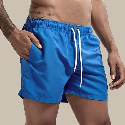 Herren Badeshorts Schnelltrocknend Kordelzug Polyester 8