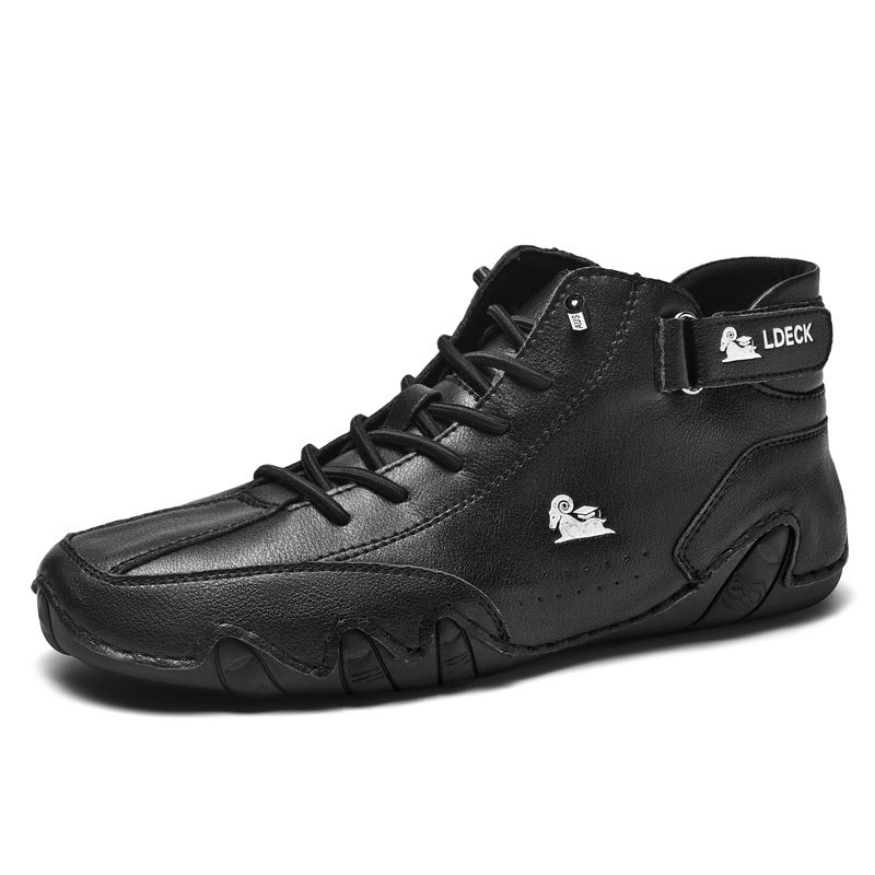 Herren Barfußschuhe Komfortabel Rutschfest Echtes Leder 1