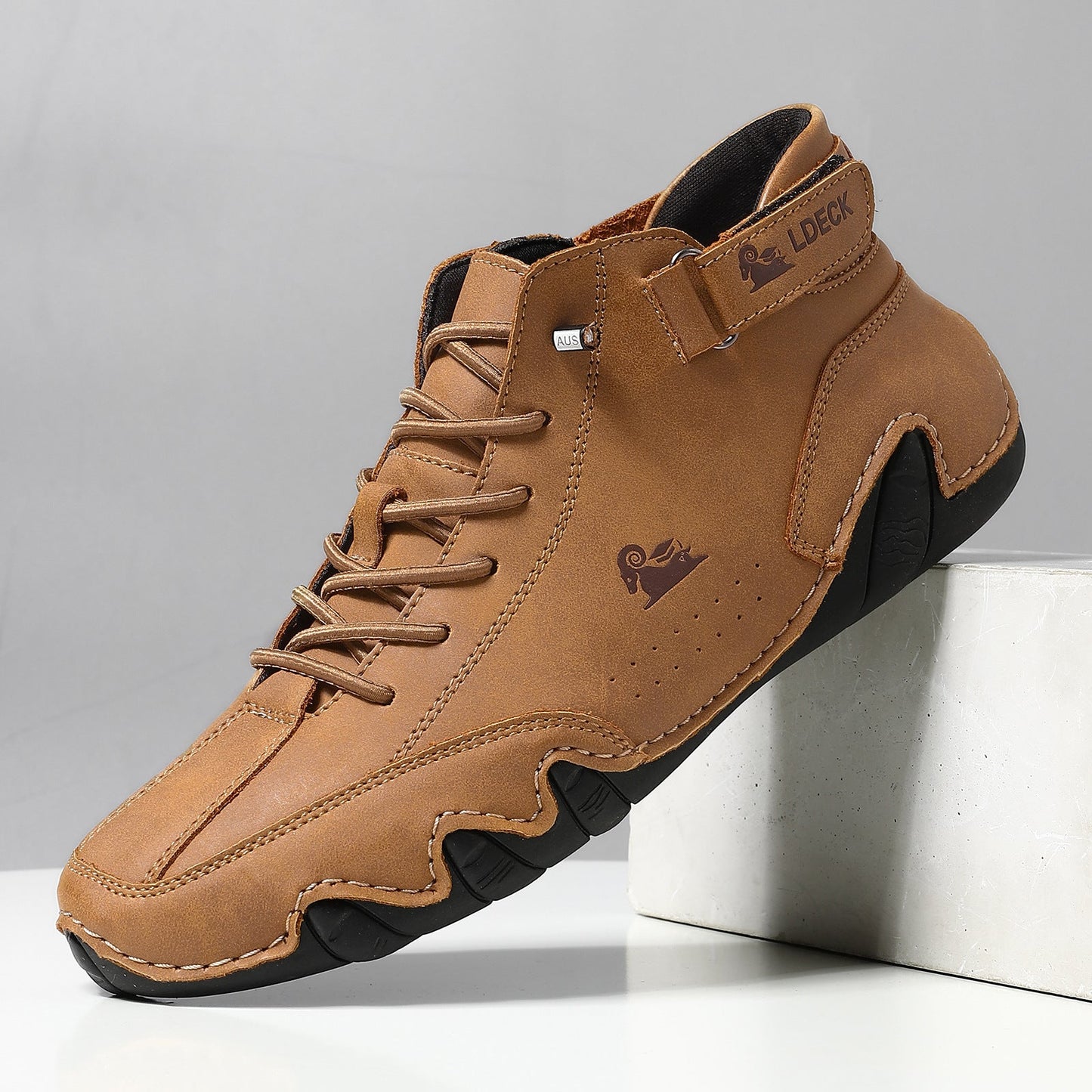 Herren Barfußschuhe Komfortabel Rutschfest Echtes Leder 2