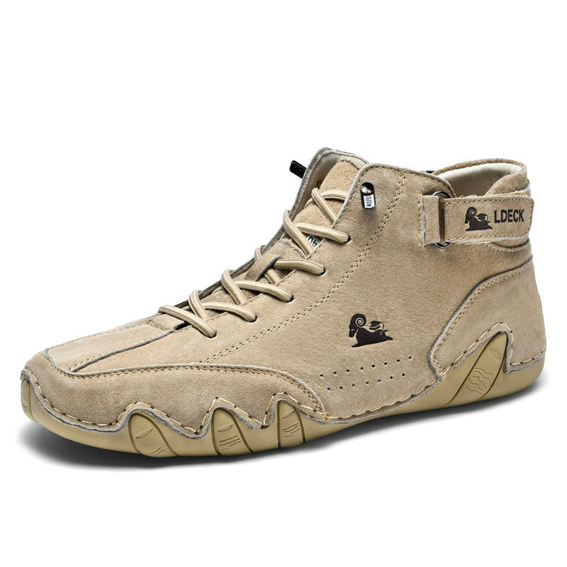 Herren Barfußschuhe Komfortabel Rutschfest Echtes Leder 3