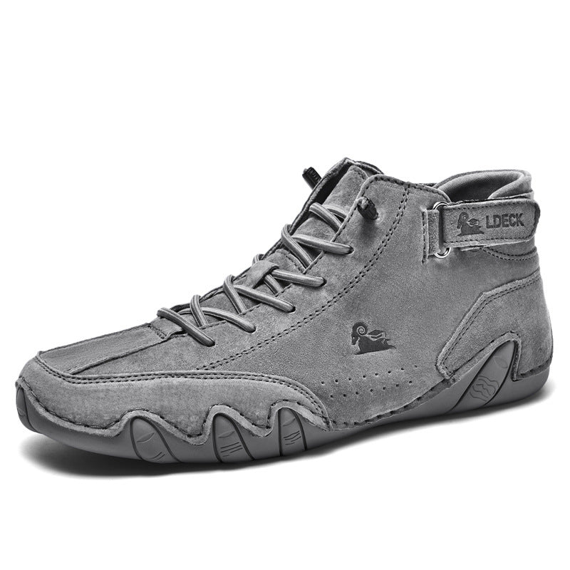 Herren Barfußschuhe Komfortabel Rutschfest Echtes Leder 5