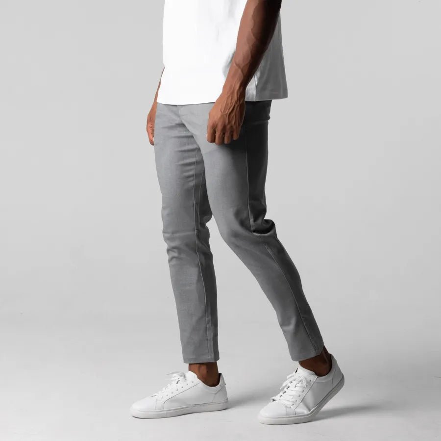Herren Chino Hose Slim-Fit Bequem Stretchstoff Elegante Freizeitmode 1