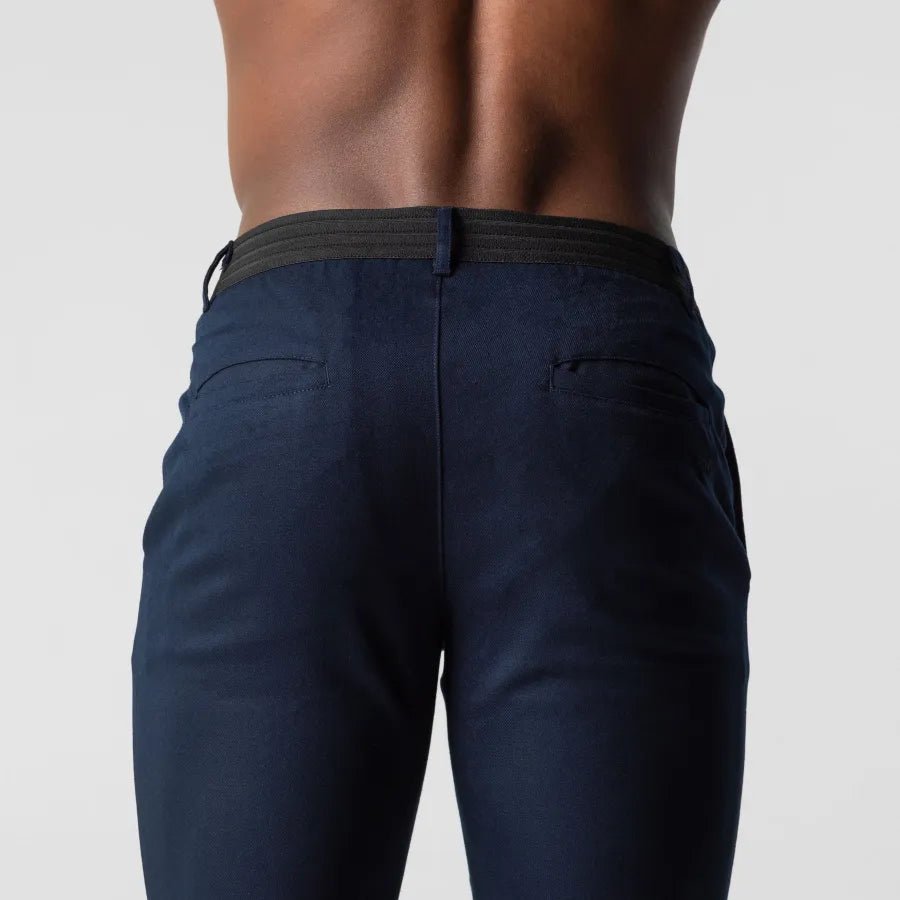 Herren Chino Hose Slim-Fit Bequem Stretchstoff Elegante Freizeitmode 7